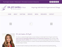 Tablet Screenshot of drjotisamra.com